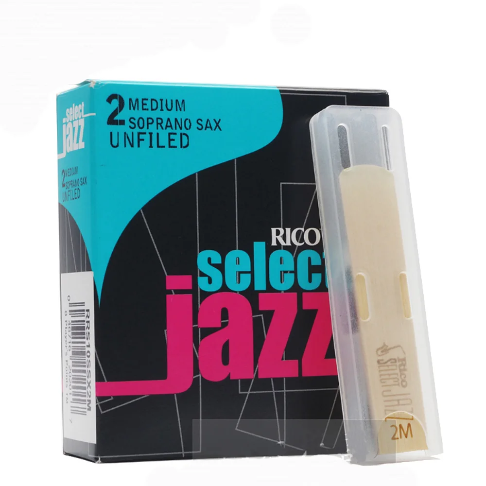 RICO Jazz Bb Soprano UNFILED Cut Saxophone Reeds Sax Reed Accessories