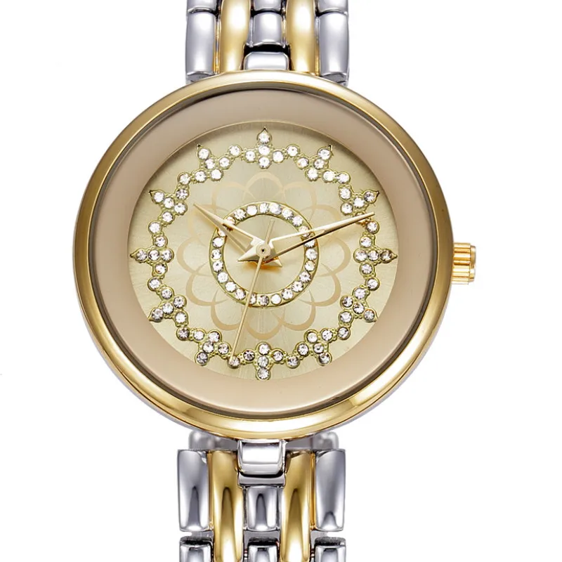 

Stainless Steel Round Star with Japan Quartz Movement Waterproof Wristwatch Battery for Belbi