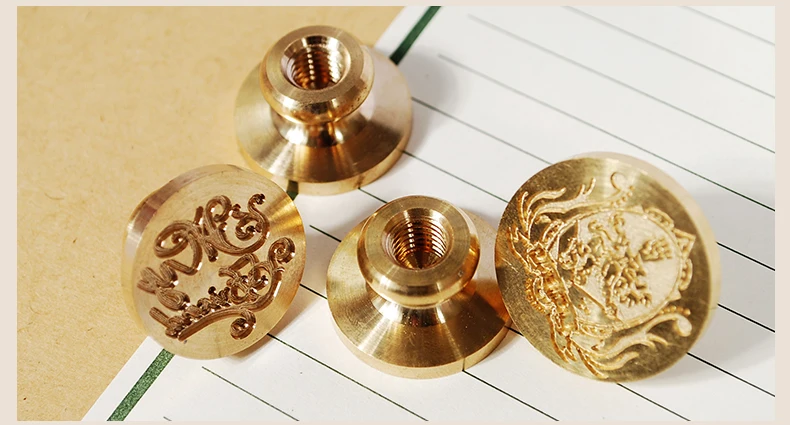 Customized Wax Stamp Head Withount Handle Vintage Copper Head Personalized Gift Diy Sealing Stamp For Wedding Invitation
