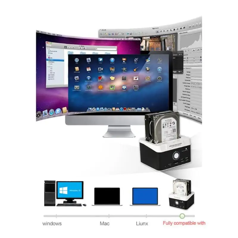 Док станция для жесткого диска многофункциональная внешняя док USB 3 0 2 5 дюйма SATA