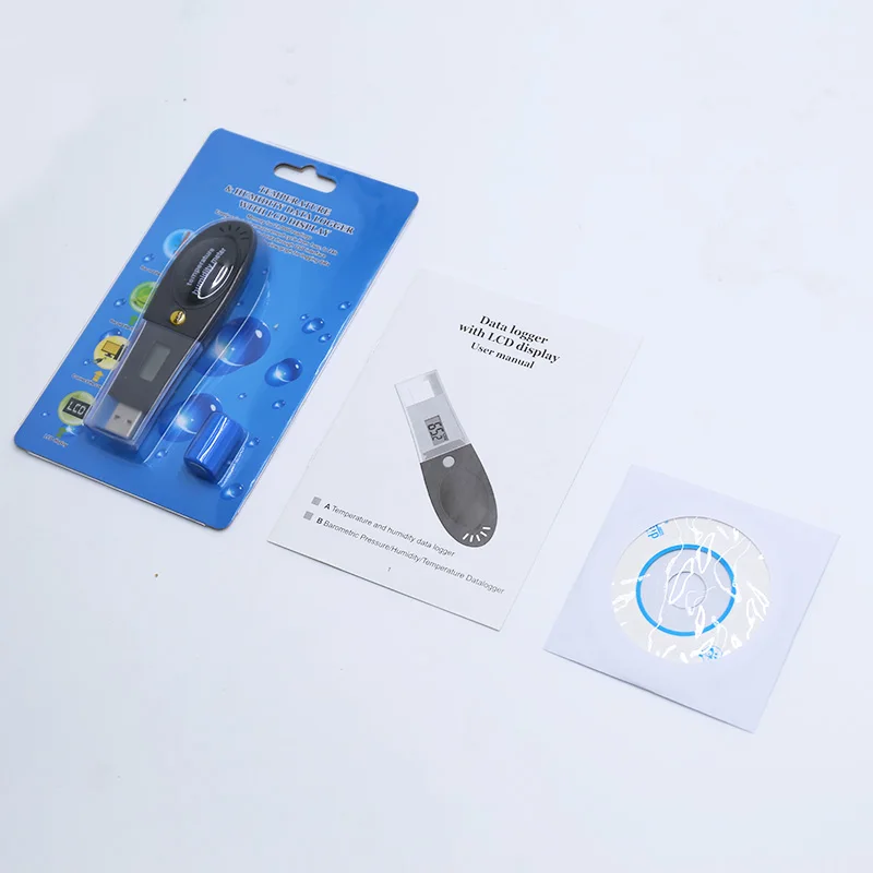 Hti EL USB 2 LCD + Высокоточный измеритель влажности температуры и точки росы с ЖК