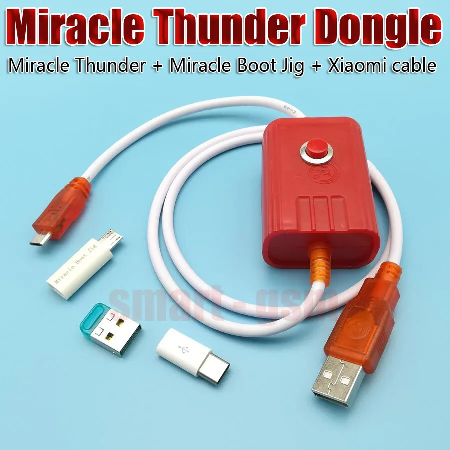

2019 news Miracle Thunder dongle pro key and Boot Jig and cable don't need Miracle box