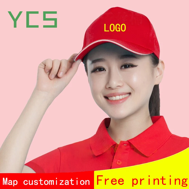 

YCS Store Custom Baseball Caps with Logo Text Photo by Printing/ Embroidery for Adult /Men/ Women cap