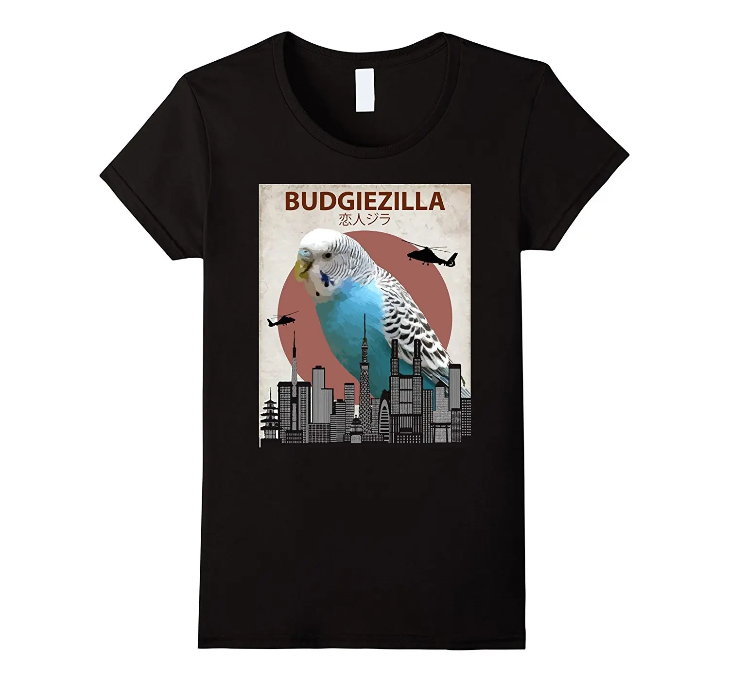 

2019 Hot sale Fashion 100% cotton Budgiezilla | Budgie T-Shirt for Budgerigar Parakeet Lovers Tee shirt