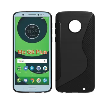 

50pcs/lot New Arrival Pure Color S NS line TPU Phone Back Cover Case For Motorola Moto G6 Plus