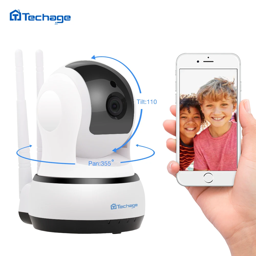 Techage 720P 1080P Wireless IP Camera Two Way Audio Security ...