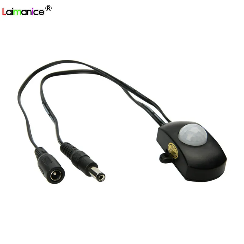 DC 5V 24V 5A PIR Sensor Switch LED Controller 5.5*2.1mm DC plug Human