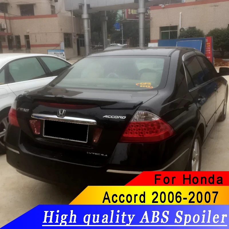 For Honda Accord 2006 2007 Spoiler Abs Material Quality Black Or White