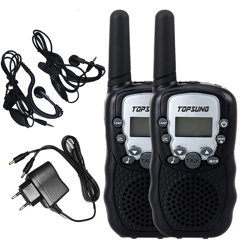 Новое радио walkie talkie пара t388 пмр/фрс vox руки- бесплатно портативный radios+99 индивидуальный код вт/+earphones светодиодный фонарик