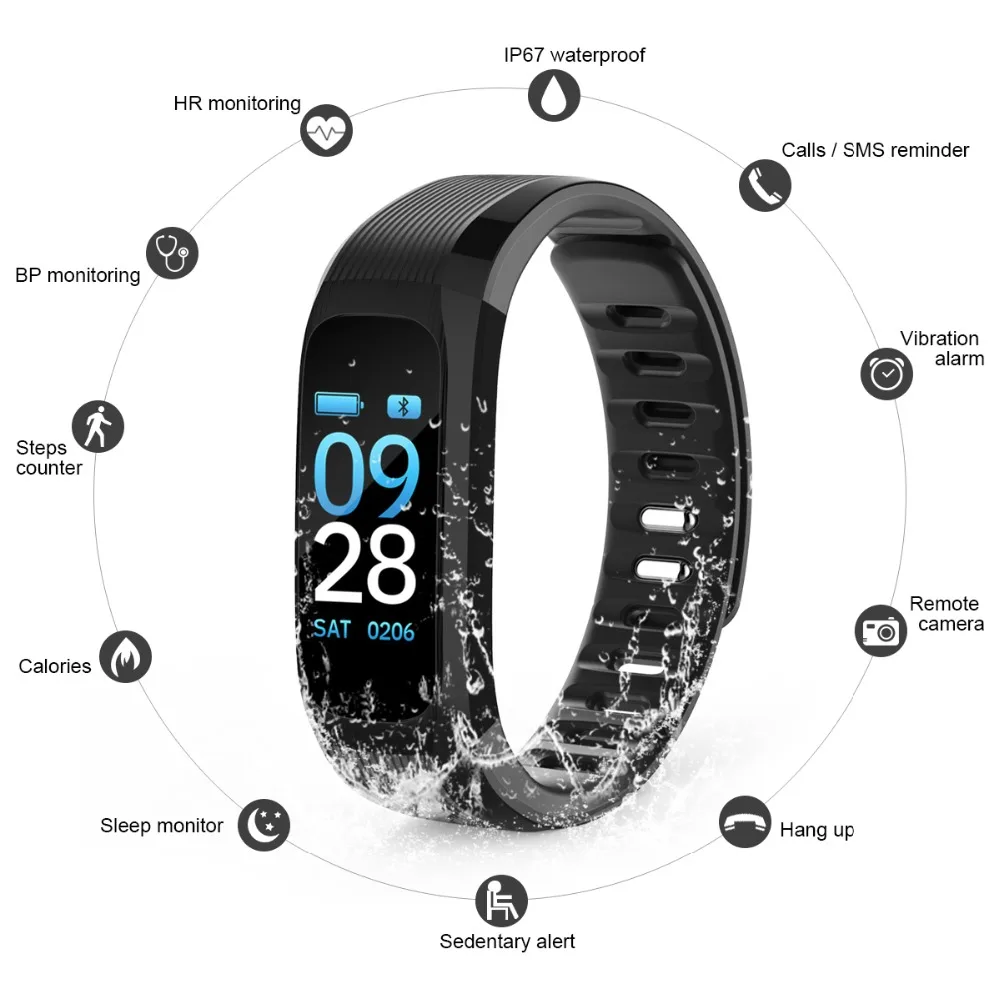 Torntisc UP9 pro Fitness Bracelet color screen IP67 Waterproof support Heart Rate Blood Pressure oxygen Monitoring Smart band Pulsometer Watches (4)