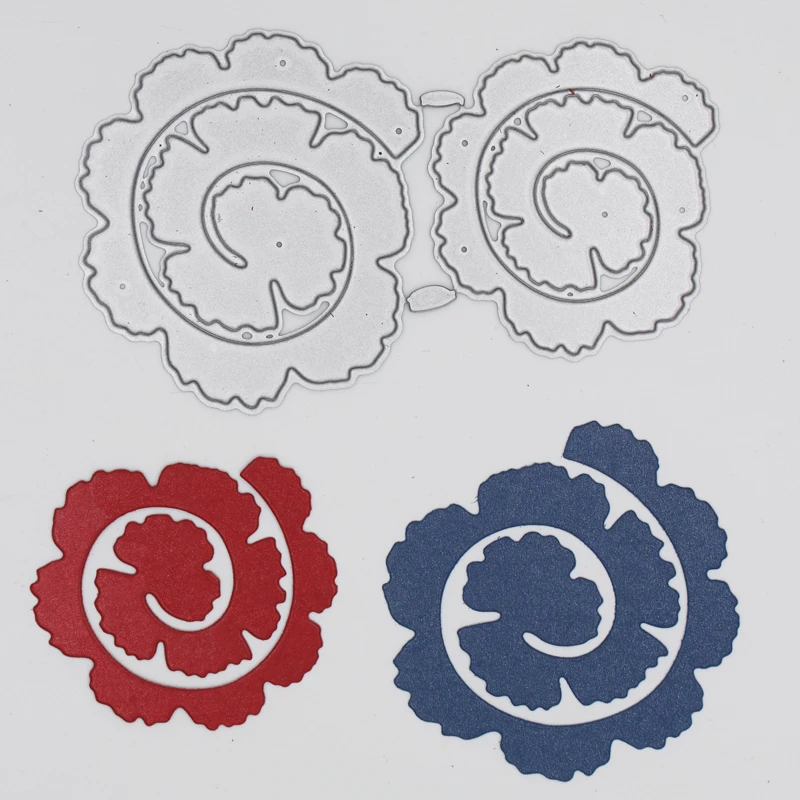 

2 Pcs DIY flowers Metal Cutting Dies Scrapbooking Album Decoration Embossing Paper Card Craft 63*109 mm