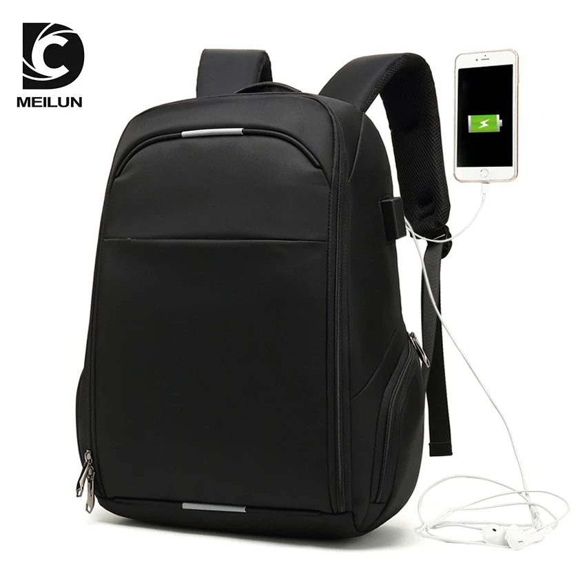 

Laptop Backpack External USB Charge Computer Backpacks Anti-theft Waterproof Bags for Men ML007