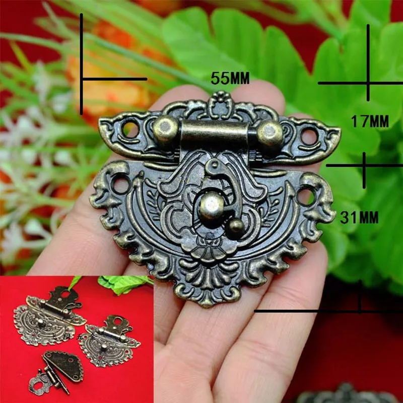 Antique-Latches-Catches-Hasps-Solid-Clasp-Buckles-Agraffe-Small-Lock-For-Wooden-Box-Hardware-Vintage-Heart (2)