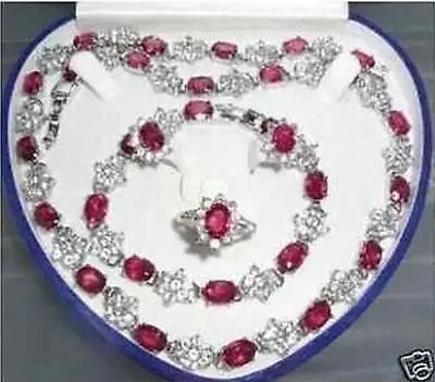 

Hot sale Free Shipping>>Absorbing Crystal necklace ring bracelet Jewelry set