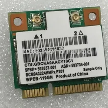 SSEA для Broadcom BCM43224 BCM943224HMS Половина Mini PCI-E 300 Мбит/с 2,4 г/5 ГГц Беспроводной карты 802.11a /b/g/n