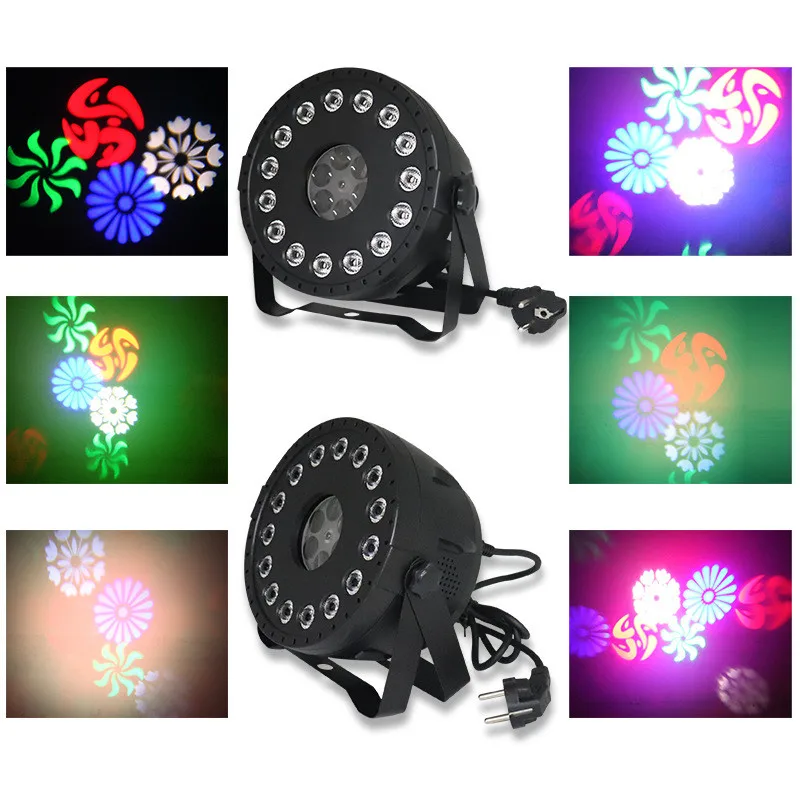 

RGB DJ LED Sound Activated Stage Par Lights with Remote Control Compatible DMX512 3 In 1 30W for Wedding Event Party Festival