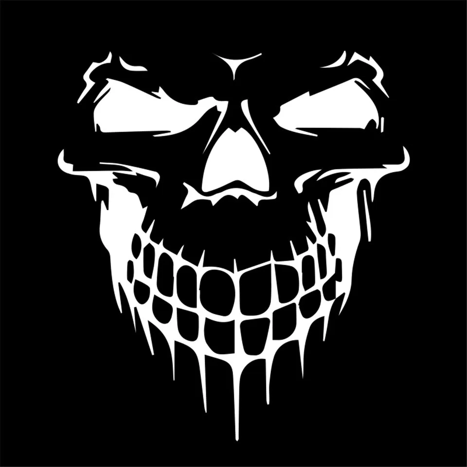 3D Skull Stickers Creative Car Stickers & Decals Car Styling Head Rear Windshield Stickers Car Door Window Stickers 15.917 (4)