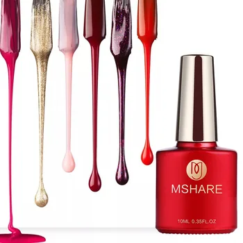 

MSHARE Bling Glitter Gel Nail10ml Diamond Polish Magnetic Long Lasting Hybrid Soak Off Sequins LED UV Manicure Lacquer Gel MS005