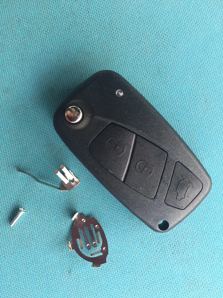 

ZABEUDEIR 1pc Replacement Shell black For Fiat CROMA LINEA SCUDO STILO FIORINO BRAVO 3 Button KEY FOB REMOTE CASE uncut blade