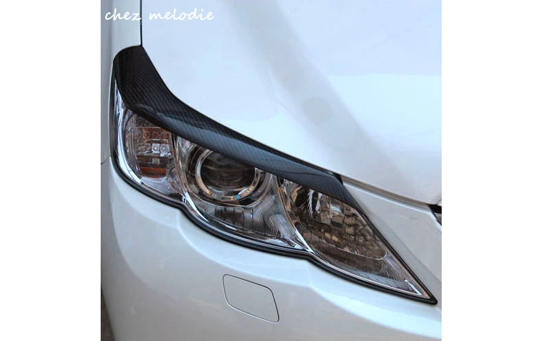 

High quality all real carbon fiber Car headlight lips brows For TOYOTA Mark-X/REIZ 2004-2013