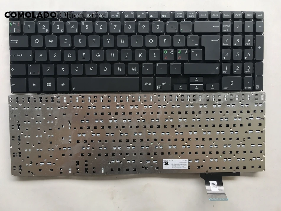 ND Nordic клавиатура для ASUS B551 B551L B551LG B551E4200LG черный без рамки клавиатуры без рамки ND layout