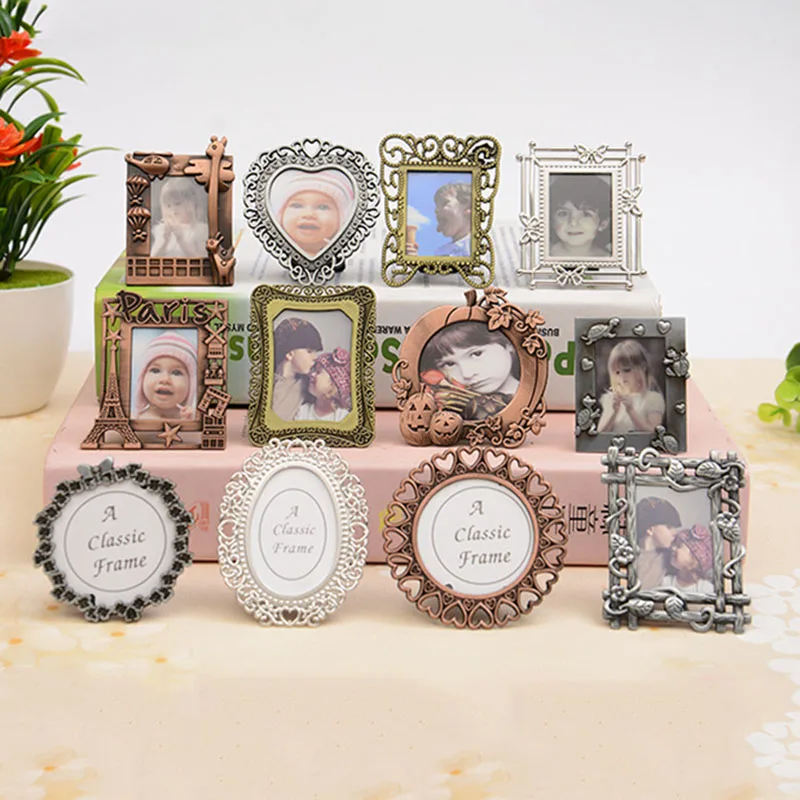 

European Style Mini Retro Creative Decorative Painting Frame DIY Photo Frame Pendant Home Decoration Parts Desk Decoration Gift