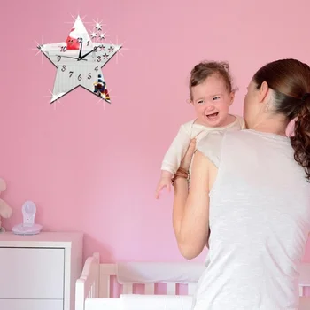 

UBRUSH 23*30 cm Wall Stickers PVC Clock Four Color Decorative Stickers Refrigerator Stickers Wall Sticker For Home