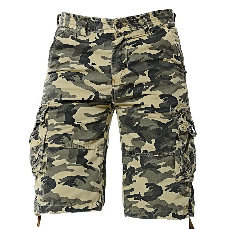 

2019 New Camouflage Summer Shorts Men Cotton Casual Mens Cargo Shorts Military Shorts Homens