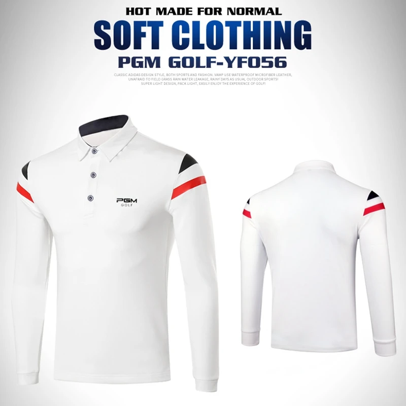 

PGM Mens Winter Spring Autum Golf Apparel Workout Shirt, GOLF Mens style shirts men long sleeve Shirt men Fitted DriFit Shirt