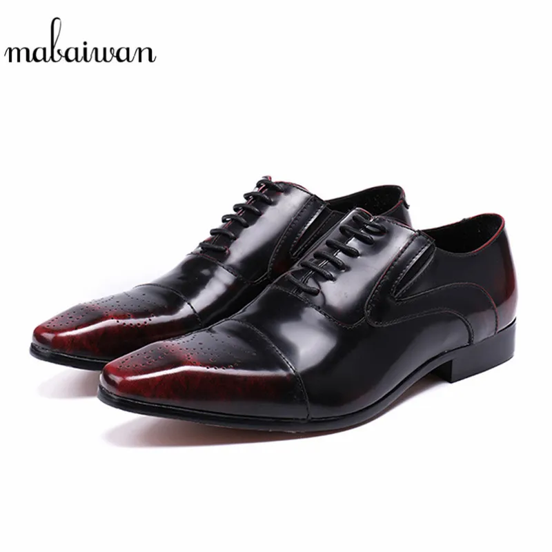 Mabaiwan Fashion Italian Business Mens Shoes Lace Up Genuine Leather Party Shoes Men New Oxfords Wedding Dress Shoes Flats цена Mabaiwan Fashion Italian Business Mens Shoes Lace Up Genuine Leather Party Shoes Men New Oxfords Wedding Dress Shoes Flats цены онлайн