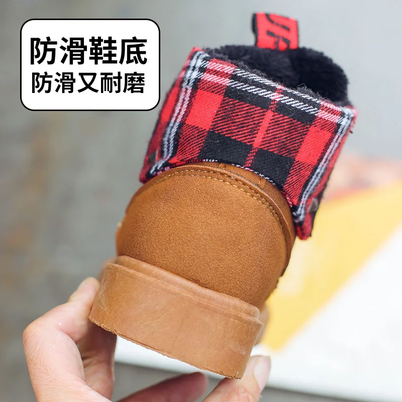 New luxury Boys Boots Inside Fur Winter Boots for Kids Good Quality Snow Boots Kids Casual Boots Lace Up Children Casual Shoes New luxury Boys Boots Inside Fur Winter Boots for Kids Good Quality Snow Boots Kids Casual Boots Lace Up Children Casual Shoes