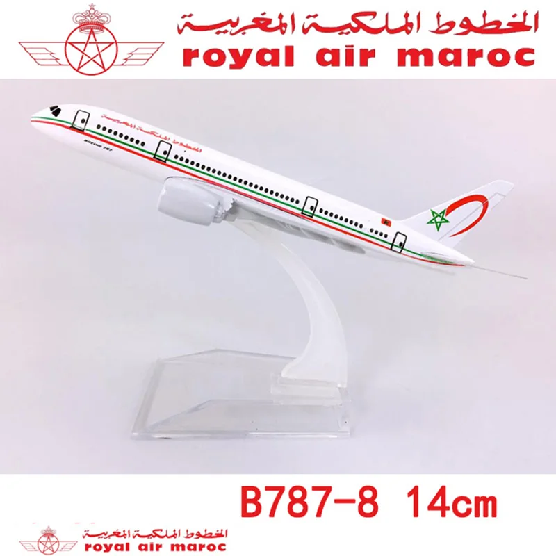 14 см 1:400 Boeing B787 800 модель Royal Air Moroccan airlines W база Airbus металлический сплав самолет