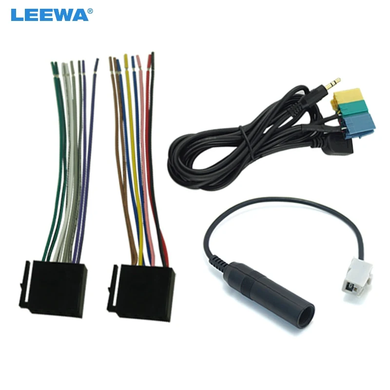 

LEEWA 1set 2 in1 3.5MM + USB Plug Audio Adapter Cable Kia Aux Cable CD Player to MP3 For Hyundai PA710S/KIA Soul Radio/CD/MP3