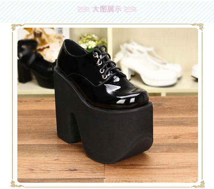 Женские туфли на шнуровке черные плоской подошве со шнуровкой 15 см|punk shoes|shoes