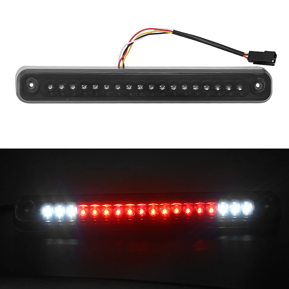 New Smoked Housing 18 LEDs Rear Third 3RD Brake Light Lamp Bar FOR 1988