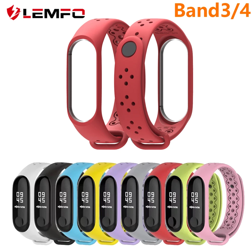LEMFO Смарт аксессуары mi Band 4 ремешок спортивный водонепроницаемый анти потеря