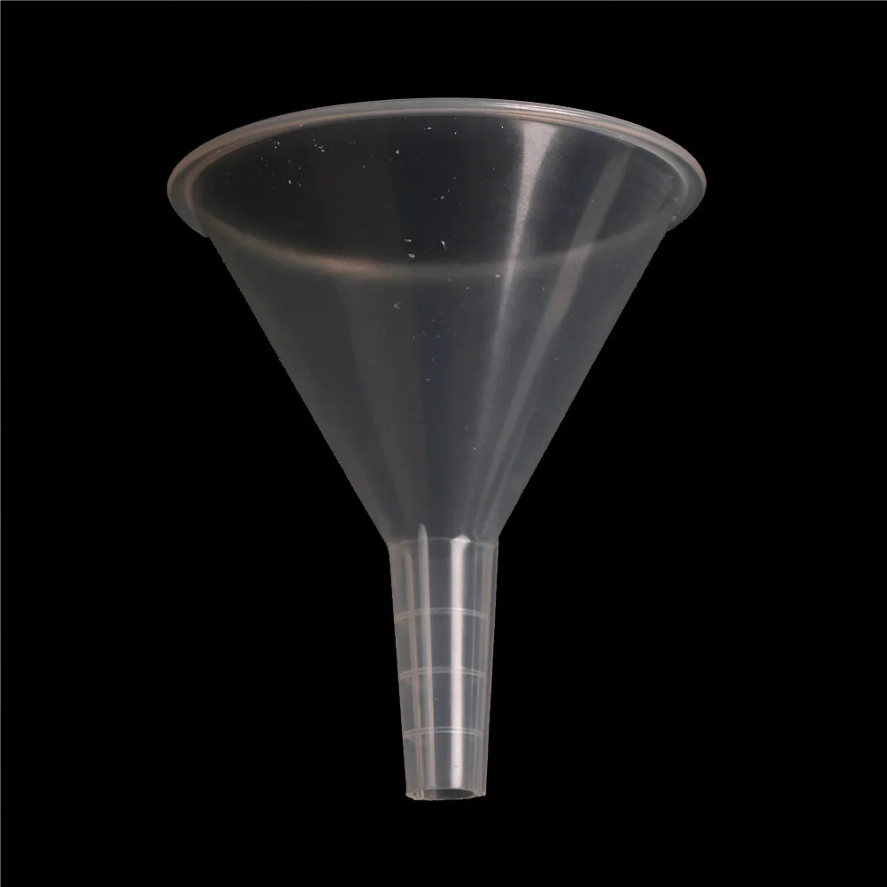 1 Pcs 100mm Laboratory Clear White Plastic Filter Funnel Lab Accessory