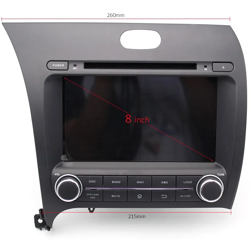 Flash Deal 8" Android 9.0 Car Multimedia Player for kia CERATO K3 FORTE 2013navigation dvd player car radio audio video player 2