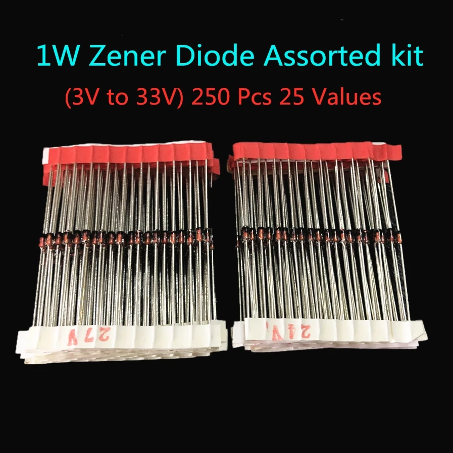 1/2w 0,5 W зенеровский диод 3,3-30 V 14values* 10 шт. = 140 шт. Ассорти ассортимент набор новых электронных diy kit