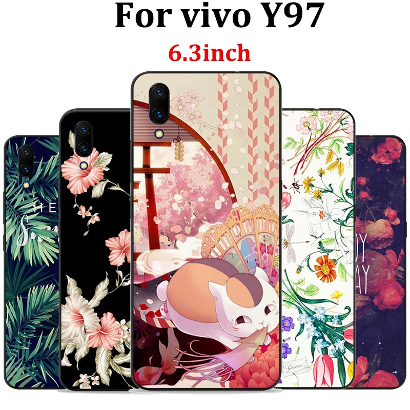 6 3 &quotдля vivo Y97 чехол Lucky cartoon мягкий для Y97A A телефона Чехлы vivoY97 задняя крышка fundas