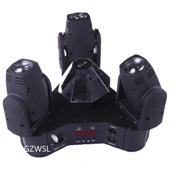 

2 pcs/lot 3*10w RGBW scanner dmx led Moving Head DJ Christmas Stage Lighting