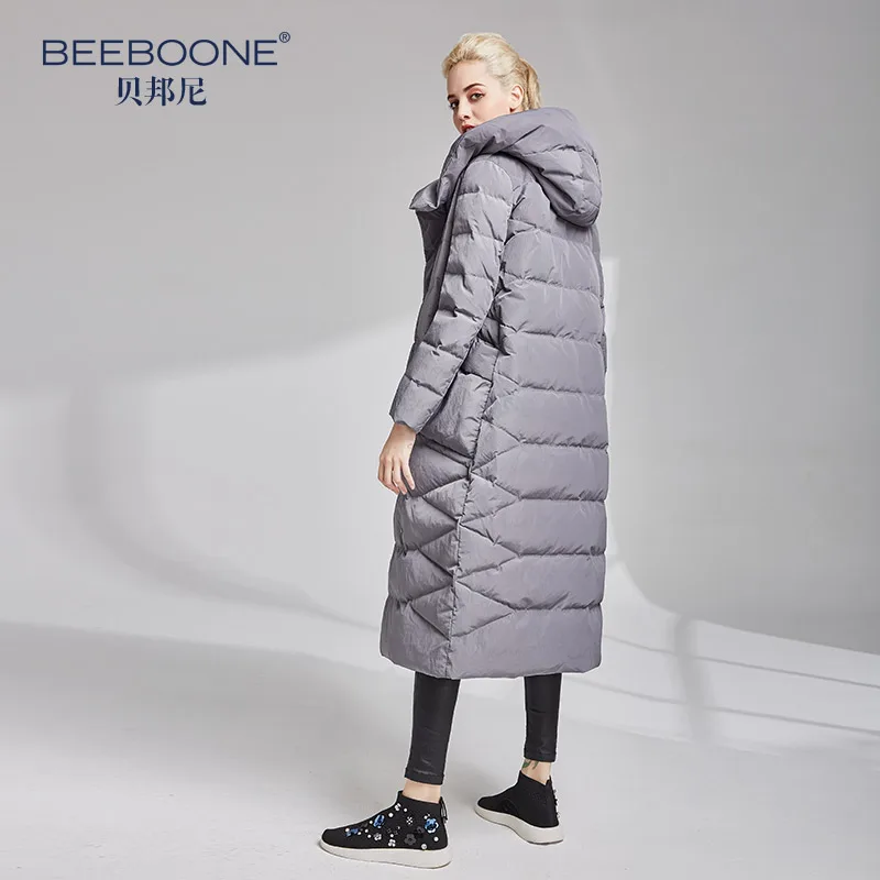 Женский длинный толстый пуховик BEEBOONE тонкая теплая зимняя куртка|Пуховики| |