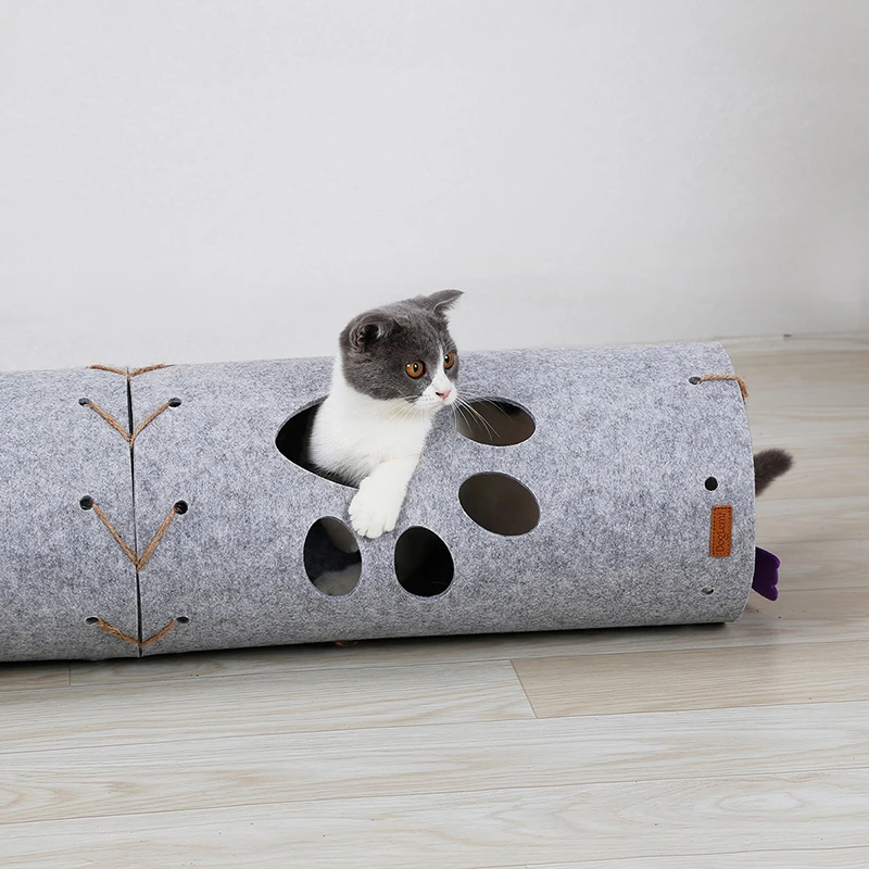 Hoomall Забавный туннель для домашних животных игровой туннель для кошки складной Crinkle котенок игрушки для собак зоотовары для щенков играть Кот туннельные трубы игрушки для кошек