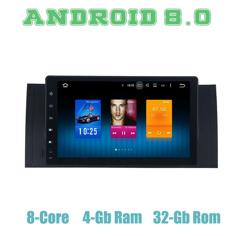 Восьмиядерный PX5 Android 9 0 автомобильное радио gps для BMW 5 серии E39 E53 X5 M5 с 4 + 32G wifi 4g usb