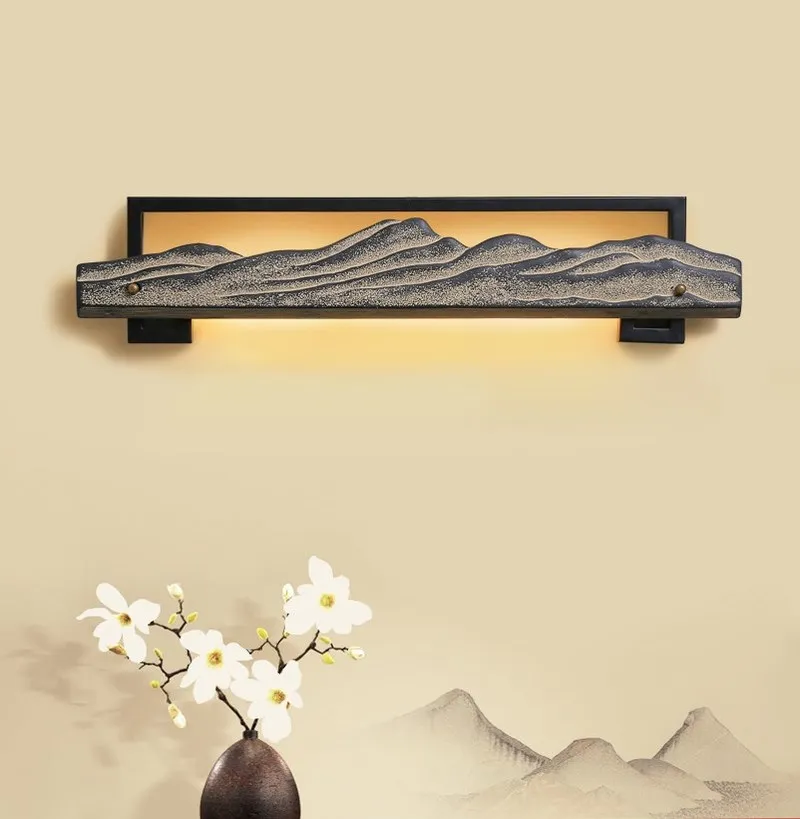 

Simple Chinese mirror lamp bathroom anti-rust retro wall light dresser lamp antique decorative bathroom wall lamp lw413242
