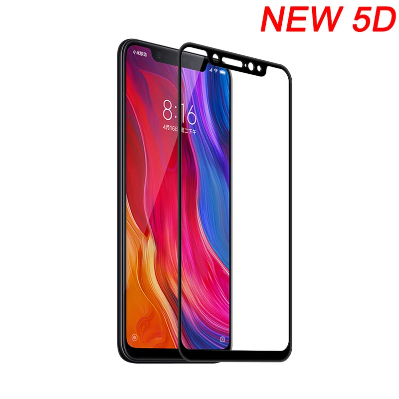 Закаленное стекло для pocophone f1 5D xiaomi mi max 3 Xiaomi Mi 8 Mix2 6X A2 A1 6 5X защита Redmi Note 4x|Защитные