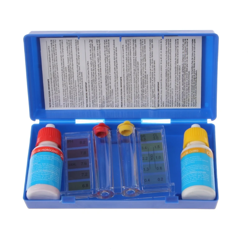 

PH Chlorine Water Quality Test Kit Swimming Pool Hydroponics Aquarium Tester
