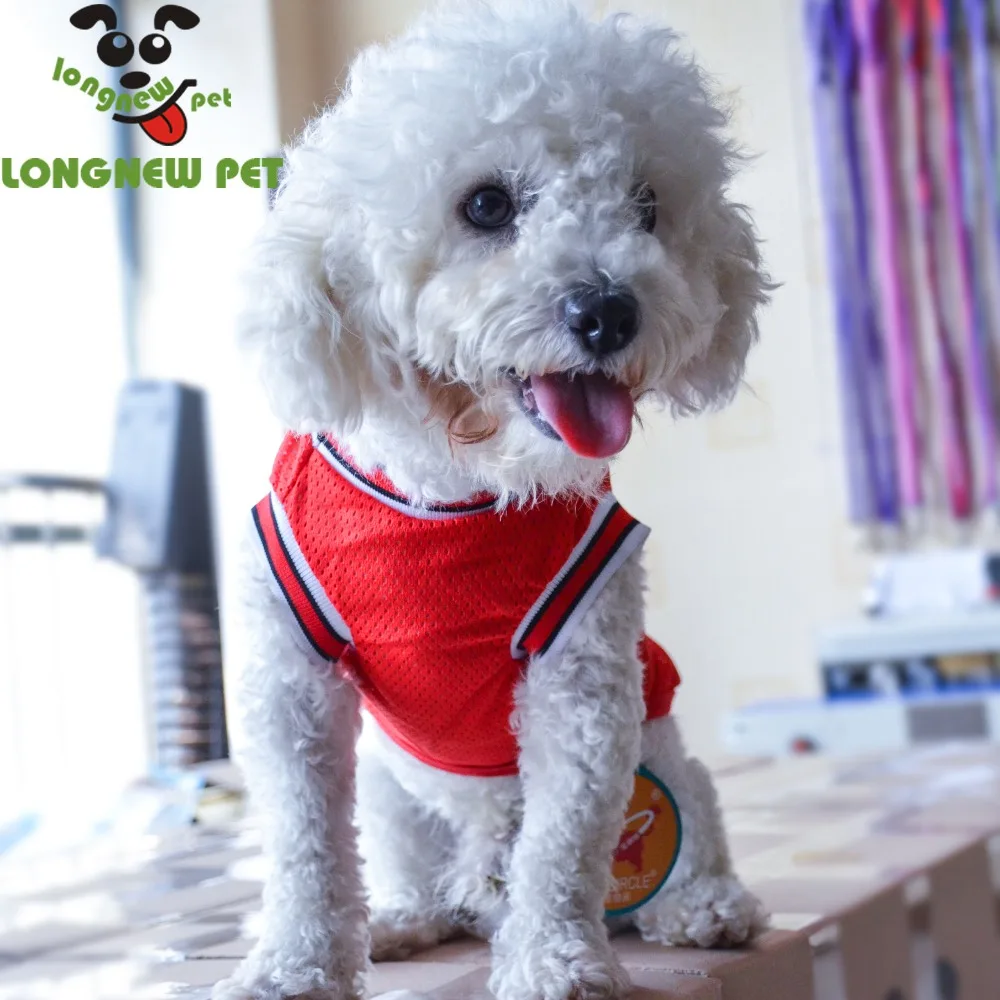 Pet Basketball Jersey Pet Polyester Net Apparel Pet Clothes Breathable
