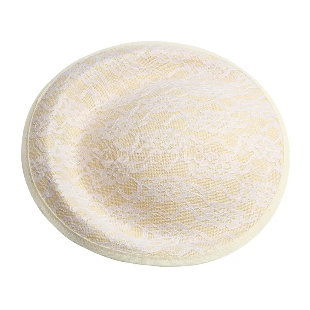Vintage Sinamay Lace Fascinator Hat Base for Women's Millinery DIY Hat Making
