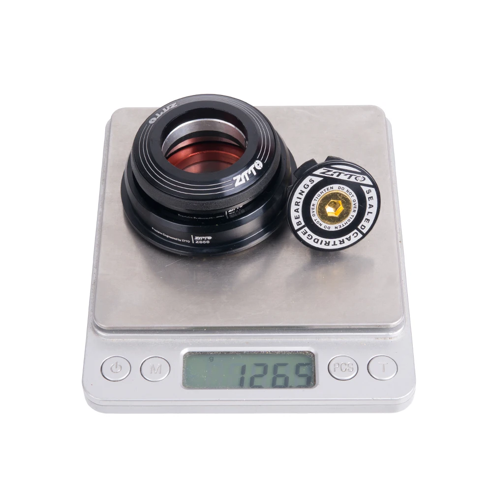 Bicycle Headset ZTTO MTB Bike Steering Column Internal Headset 44mm 56mm Tapered Tube fork Straight 45 Degree ZS44 ZS56 Bike Threadless Headset